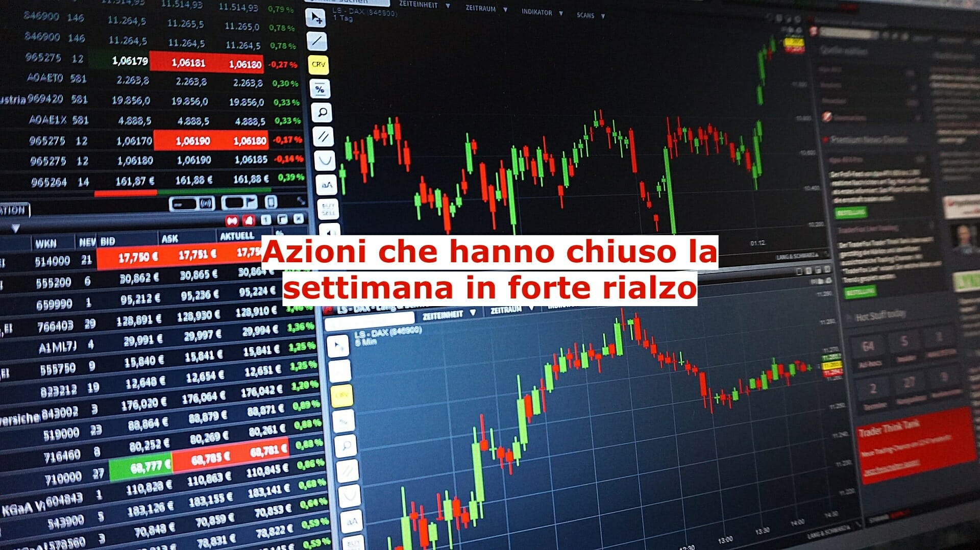 Le Migliori Azioni Della Settimana, Saipem E Telecom Italia, Hanno ...